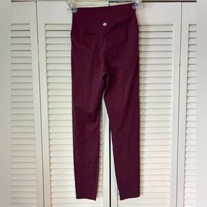 Lululemon Align leggings. Full length. Red Merlot. Size 2